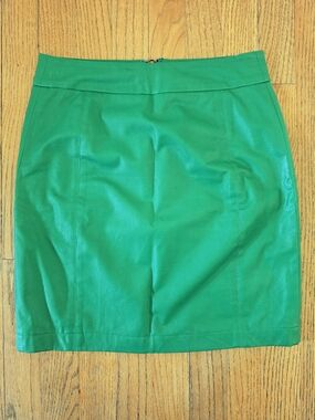 Forever 21 Green Faux Leather Mini Pencil Skirt Size 2